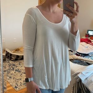 White Flowy Top, Tie up back